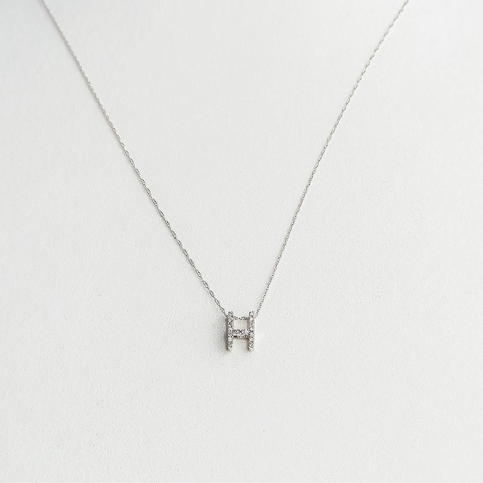 LXR Jewelry Pendant 14K DIA 0.10CT WG "H"
