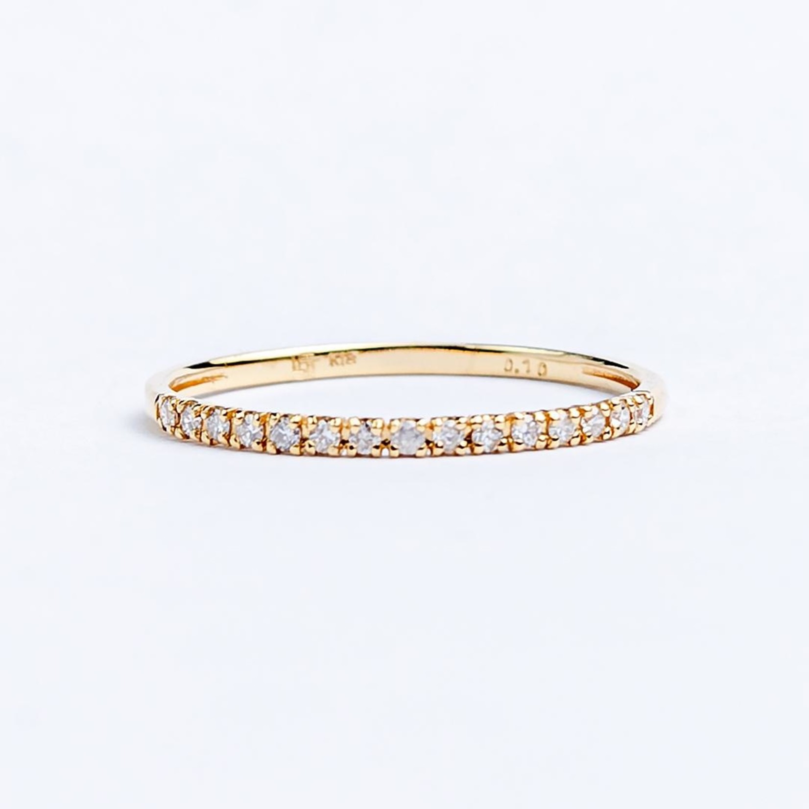 LXR Jewelry Ring DIA .11CT Gold wt .79gr