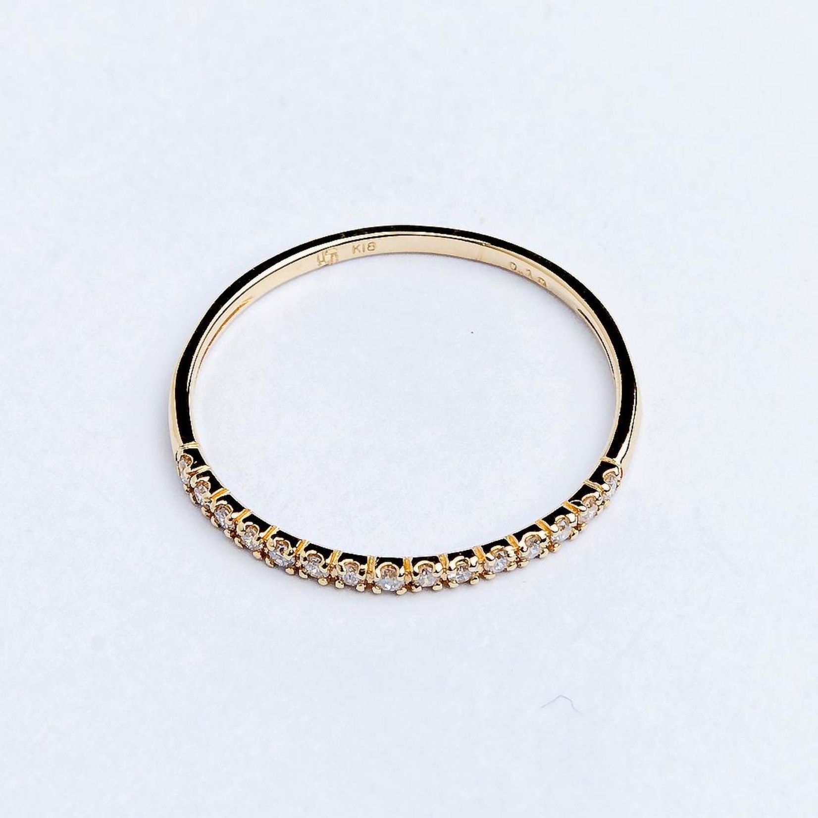 LXR Jewelry Ring DIA .11CT Gold wt .79gr