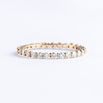 LXR Jewelry Ring Band 14KW DIA 1.0CT Yellow Gold