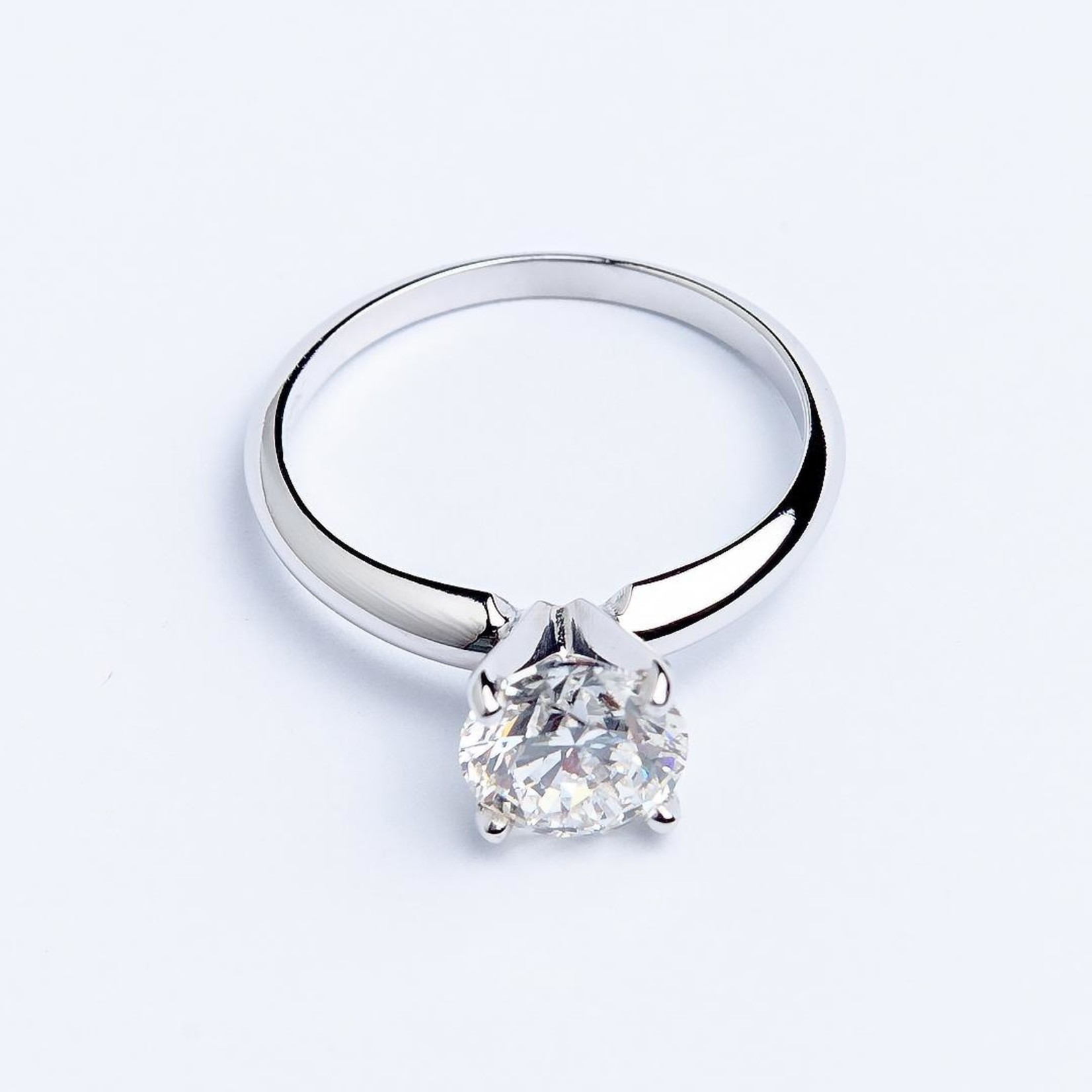 GIA Ring 18KW Round DIA 1.51CT GIA I/SI1