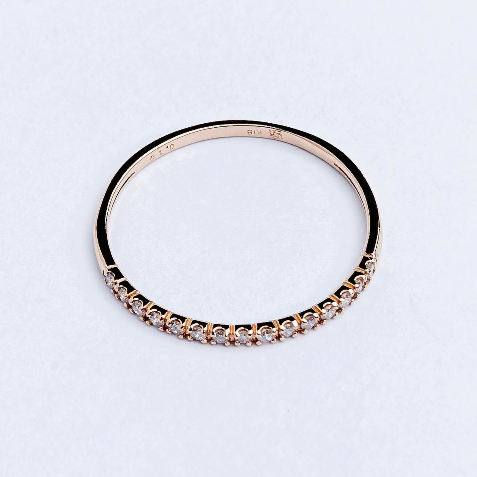 LXR Jewelry Ring DIA .11CT Gold wt .74gr
