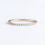 LXR Jewelry Ring Band 14KW DIA 0.50CT Yellow Gold