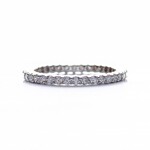 LXR Jewelry Ring Band 18KW DIA 0.98CT Eternity