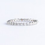 LXR Jewelry Ring Band 14KW DIA 1.0CT White Gold