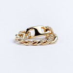 LXR Jewelry Ring DIA .26CT Yellow Gold wt 5.49g