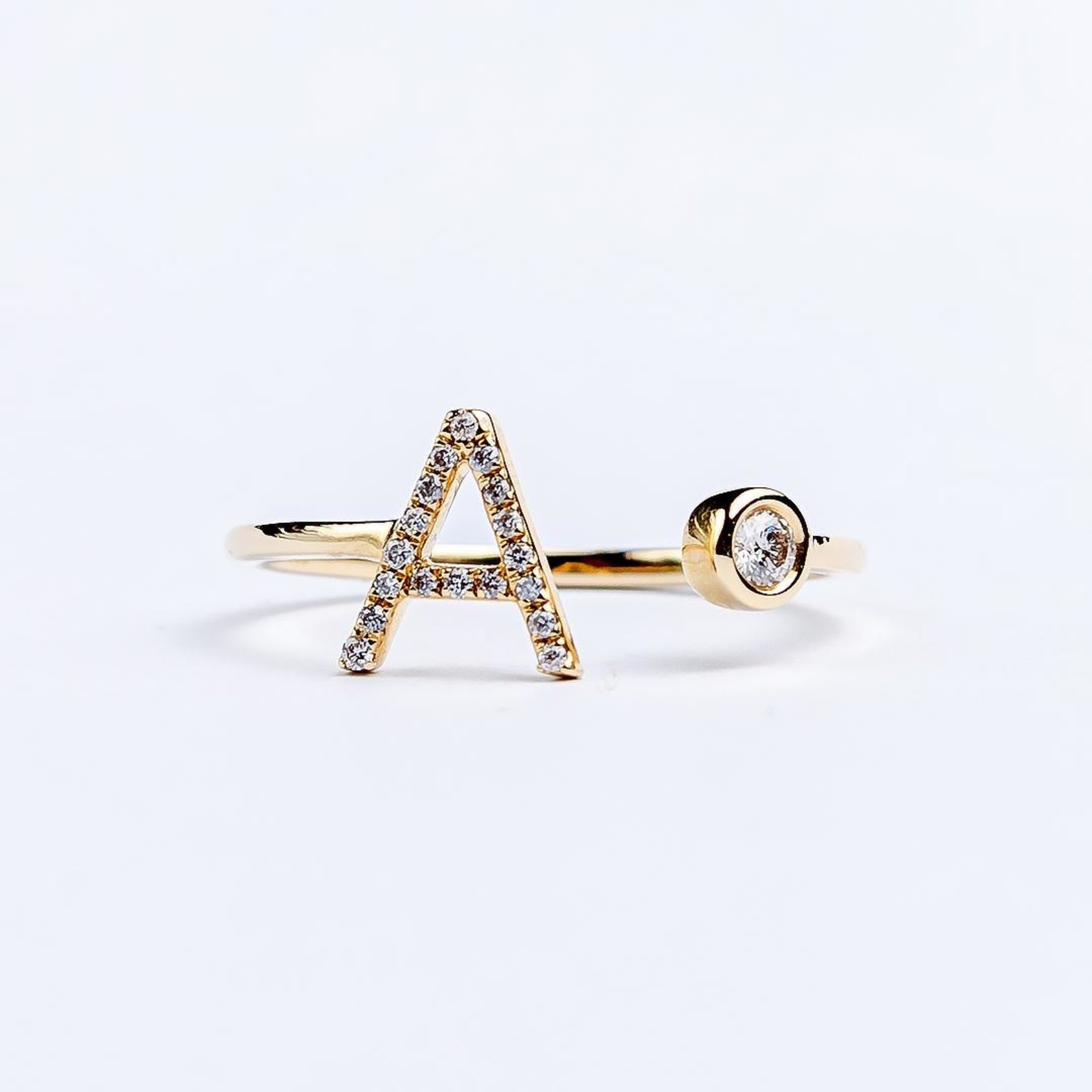 LXR Jewelry Ring A M 1.58g DIA .11CT