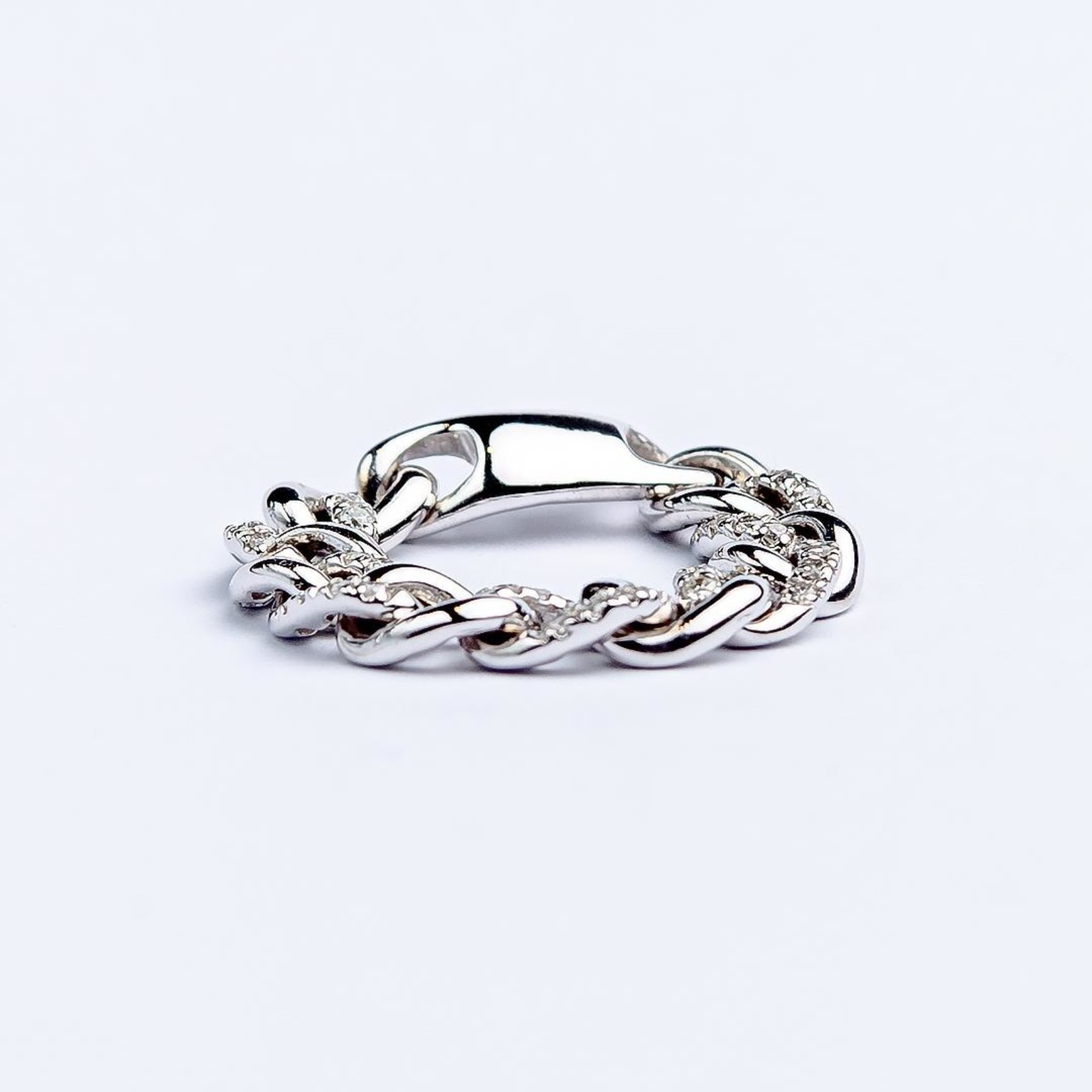 LXR Jewelry Ring M 4.51CT DIA .23CT White Gold