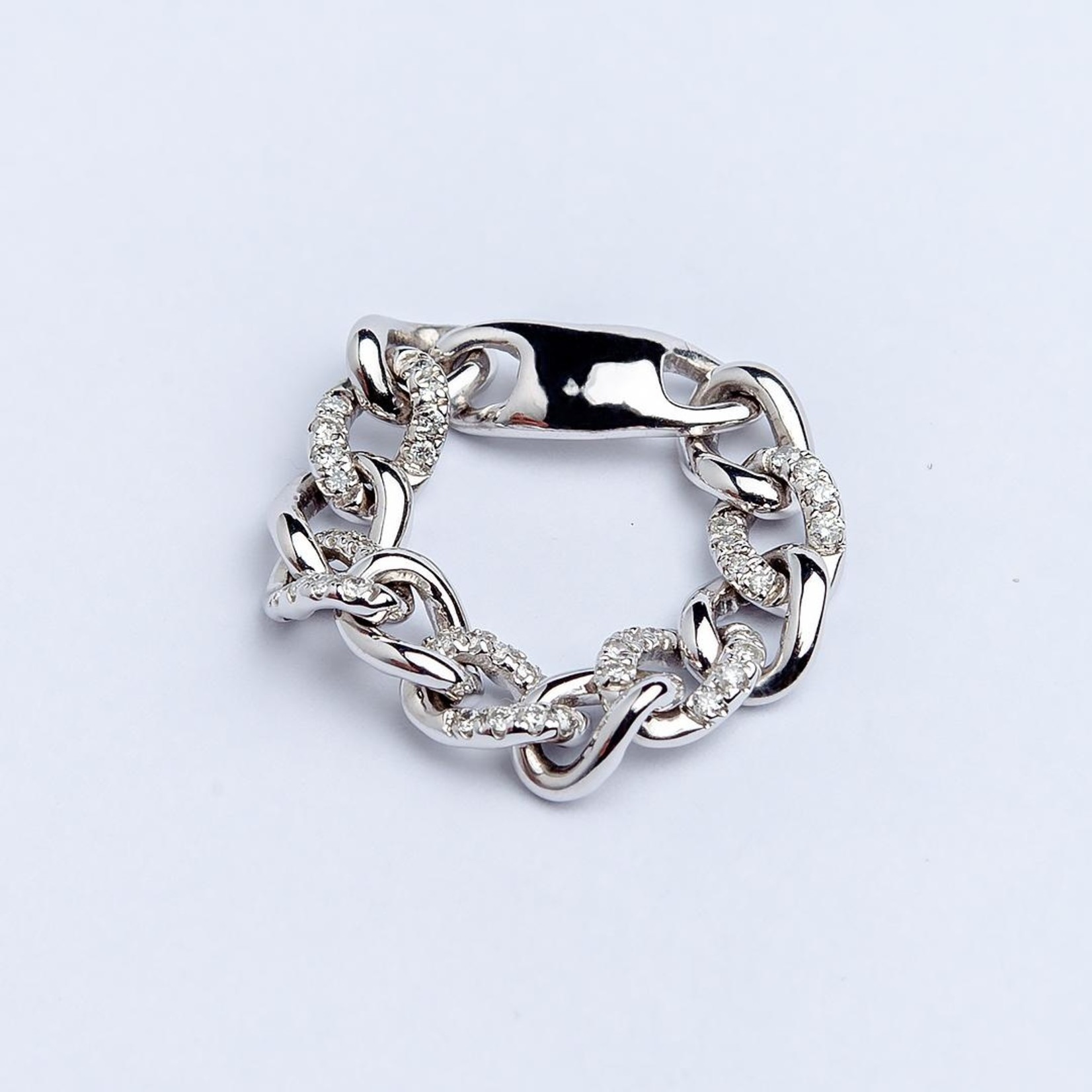 LXR Jewelry Ring M 4.51CT DIA .23CT White Gold