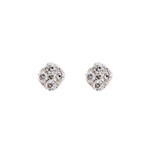LXR Jewelry Studs 18KW Diamond 1.13ct.