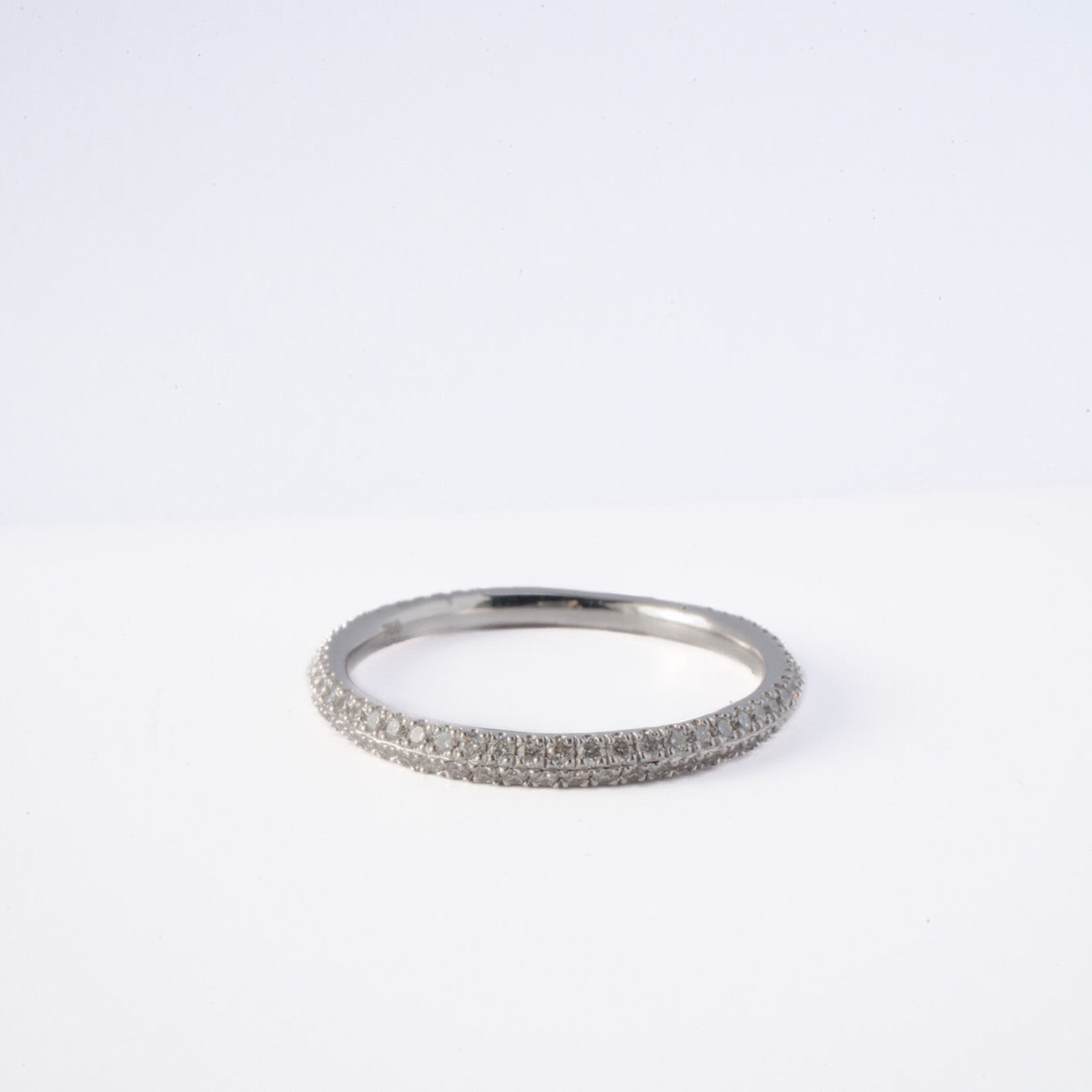 LXR Jewelry Ring 18KW Diamond 0.45ct.