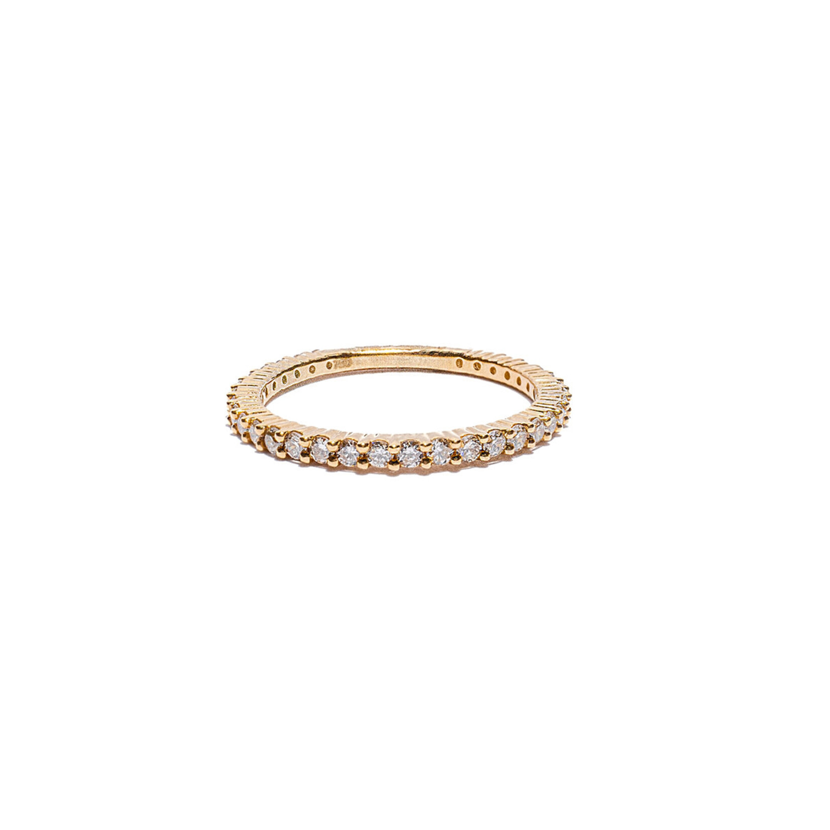 LXR Jewelry Ring 18KY Diamond 0.59ct.