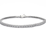 LXR Jewelry Bracelet 14KW Diamond 1.95ct. Tennis