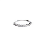 LXR Jewelry Ring 0.16ct. Diamond 14KW