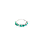 LXR Jewelry Ring 2.10ct. Emerald 14kw