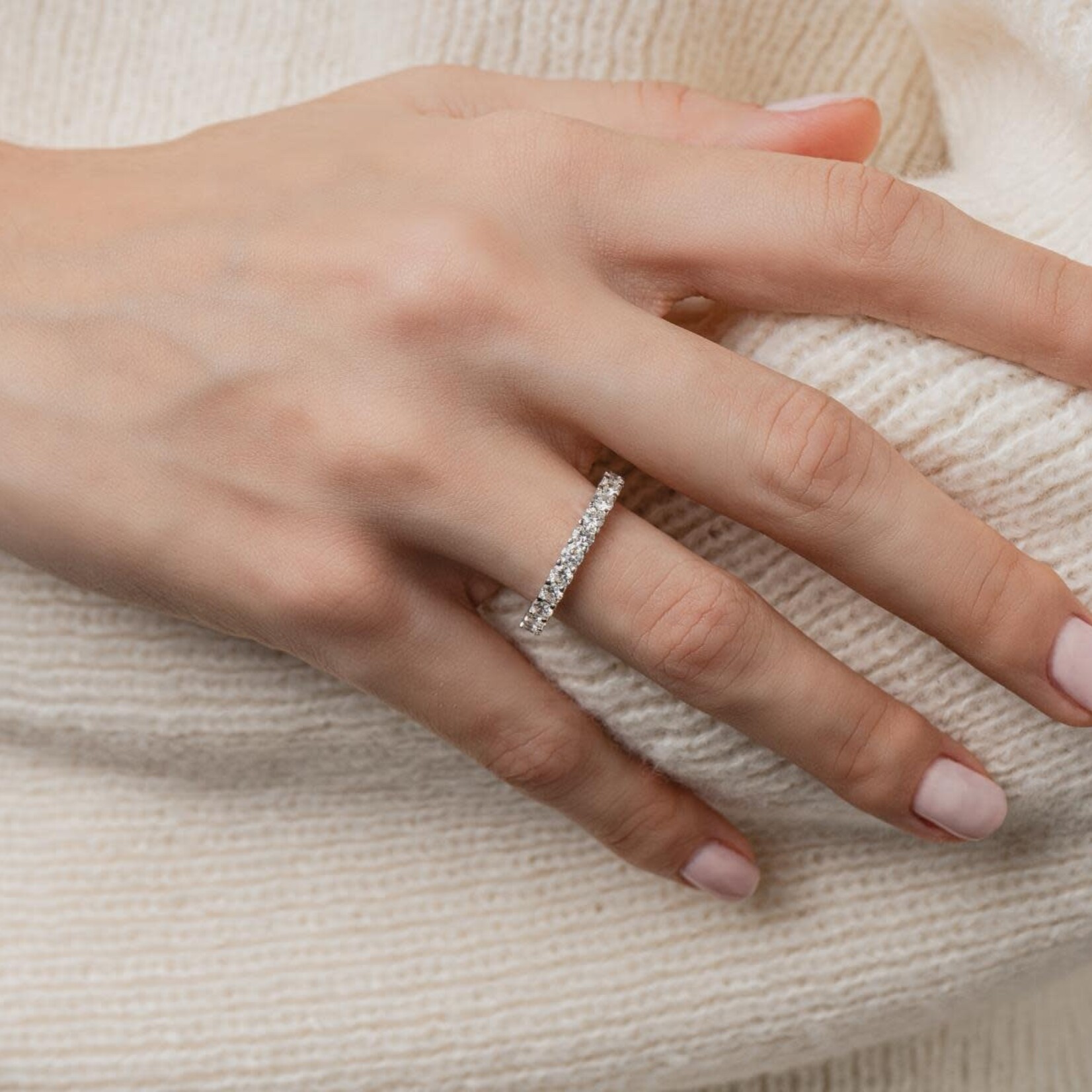 LXR Jewelry Ring 14KW Diamond 2.25ct.