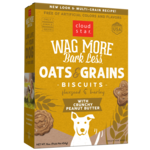 Cloud Star Cloud Star Wag More Bark Less Oats & Grains Biscuits with Crunchy Peanut Butter