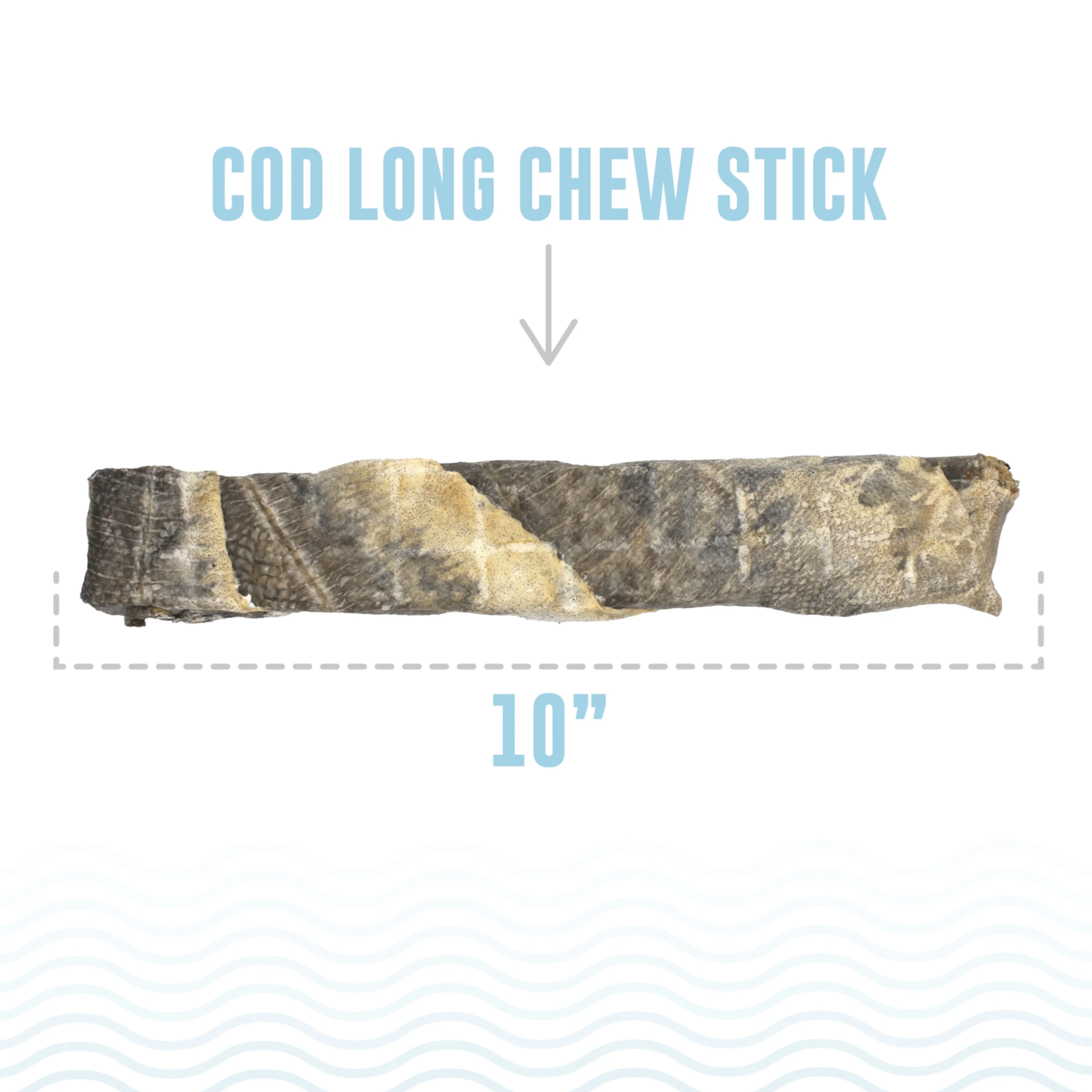 Icelandic+ Icelandic+ Cod Skin Chew 10" stick 2-pk
