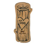 Tall Tails Tall Tails Natural Leather & Wool Love My Dog Log Toy