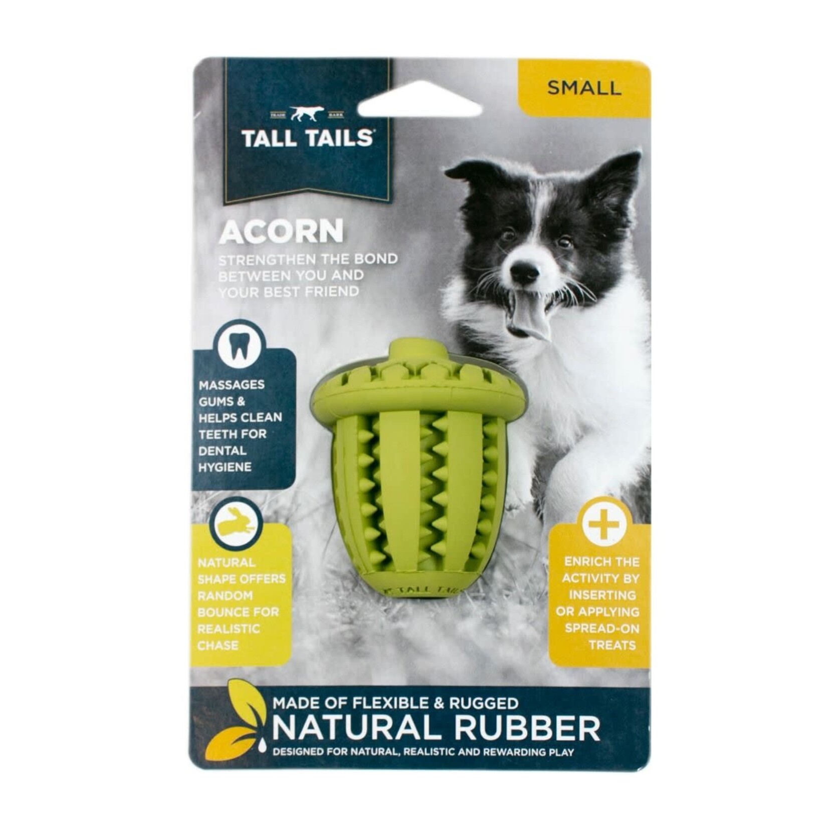 Tall Tails Tall Tails Rubber Acorn Toy 3”