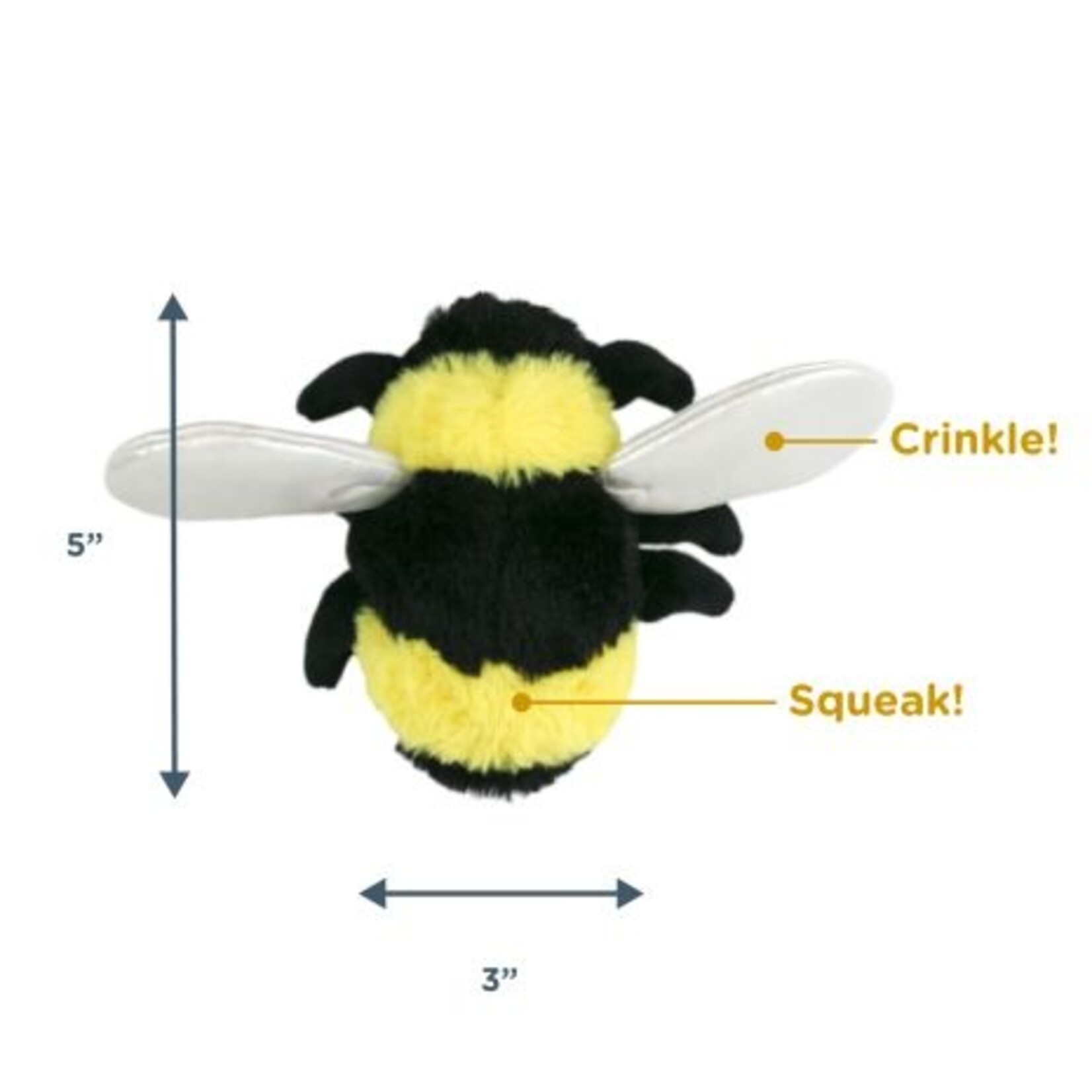 Tall Tails Tall Tails Bee with Squeaker 5"