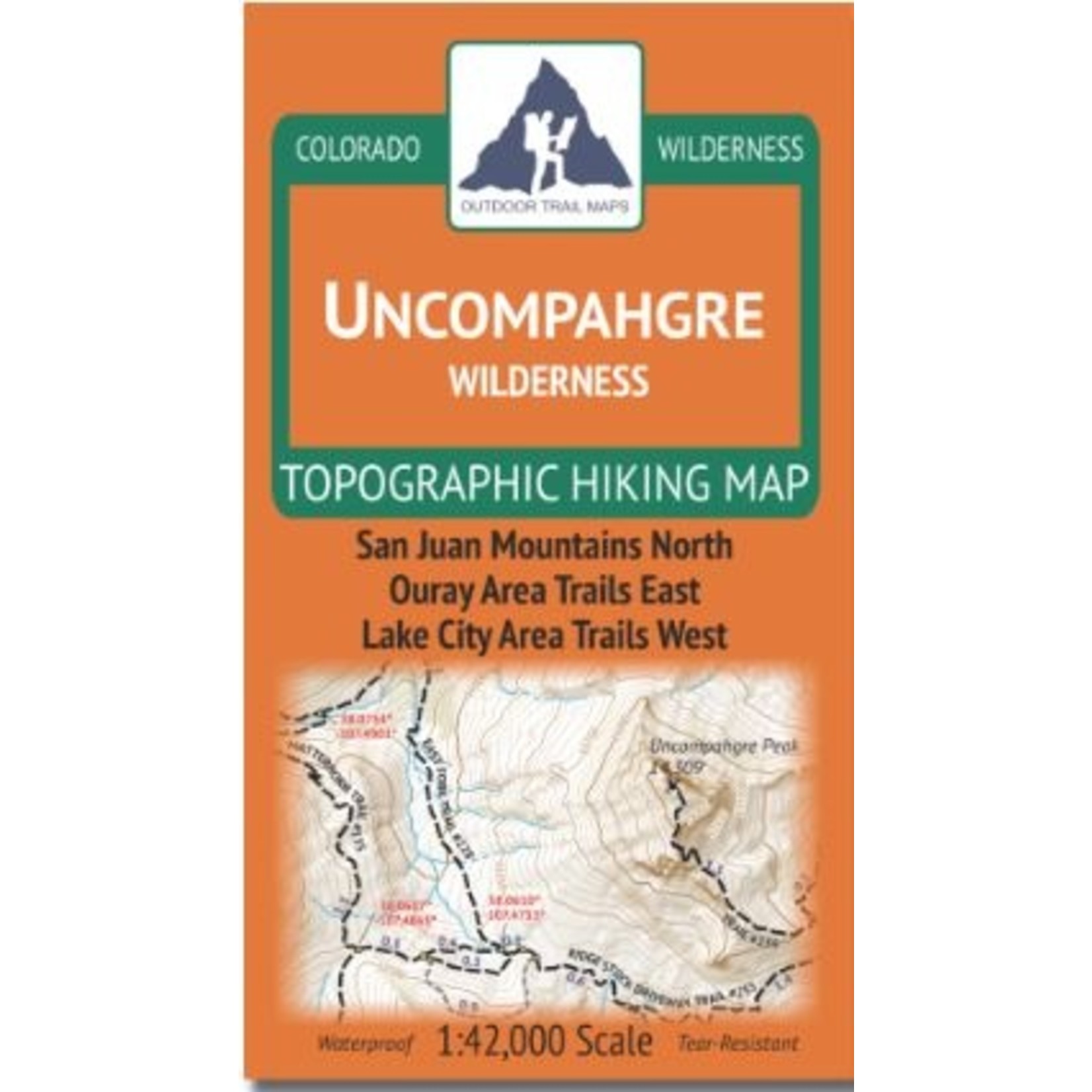 Outdoor Trail Maps  Uncompahgre, CO Wilderness