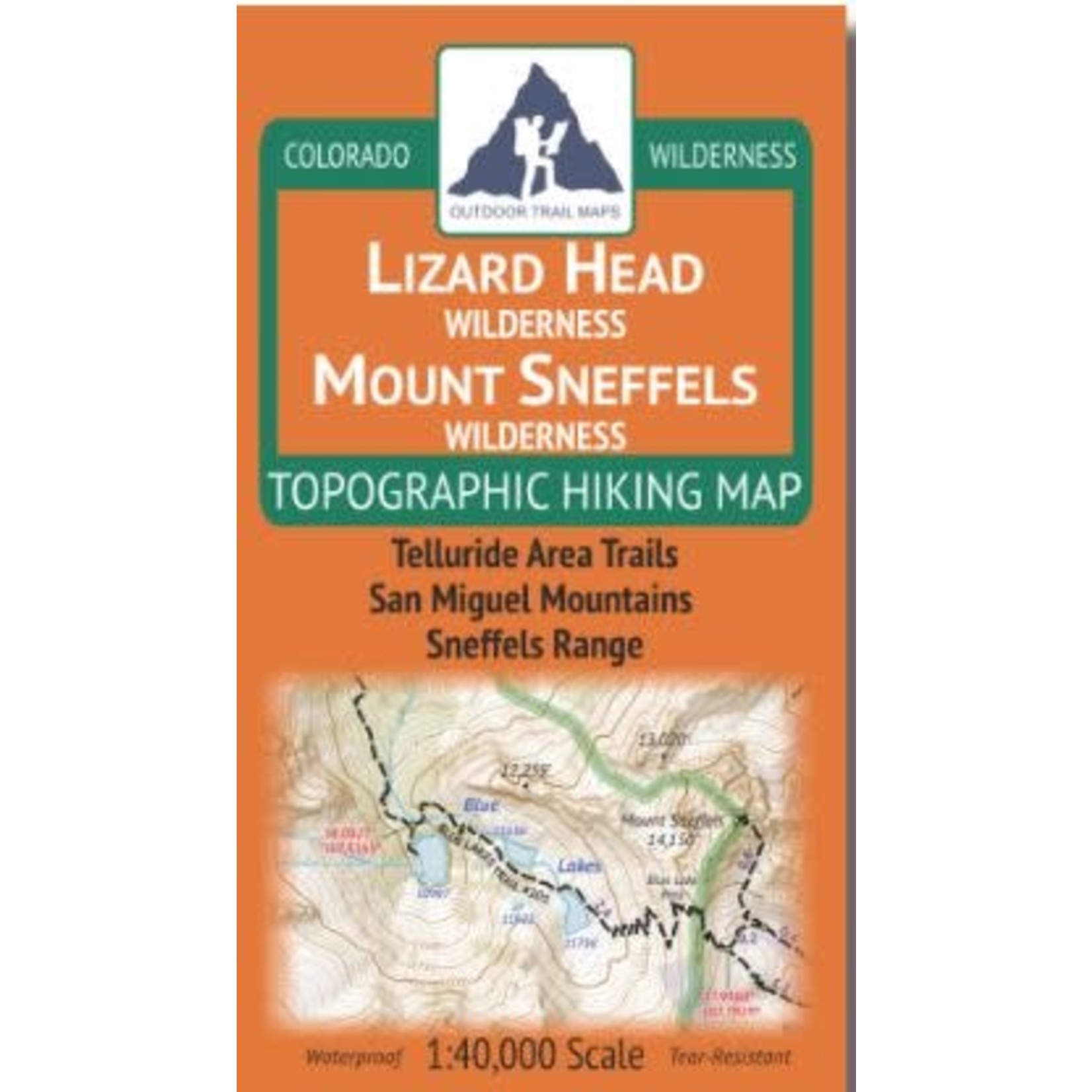 Outdoor Trail Maps  Lizard Head Mount Sneffels