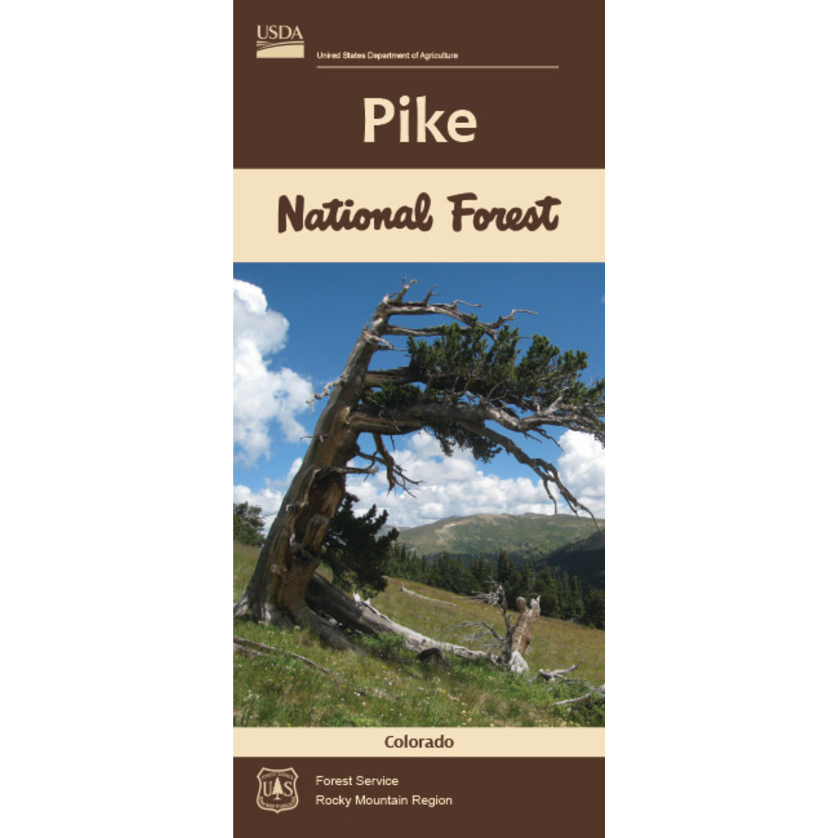 U.S. Forest Service Pike National Forest Map, Colorado 2019