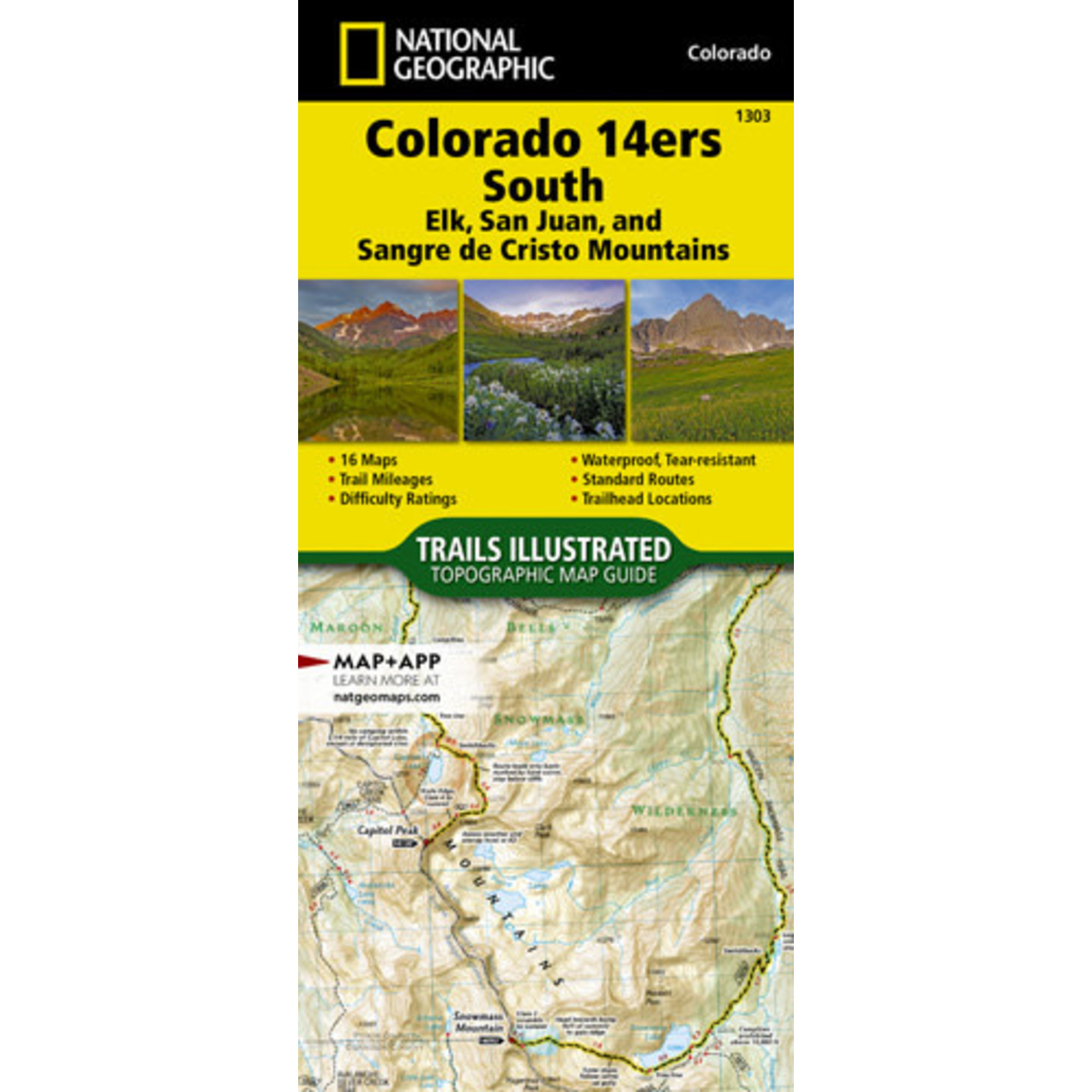 National Geographic Maps National Geographic Colorado 14ers South #1303