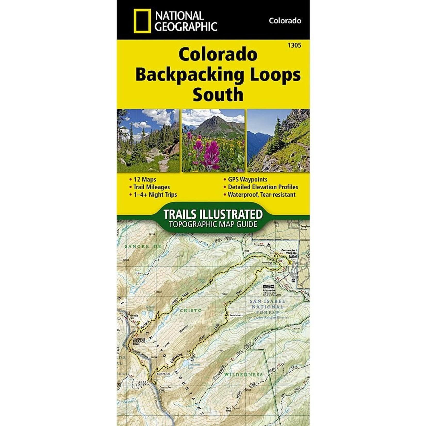 National Geographic Maps Colorado Backpacking Loops South #1305