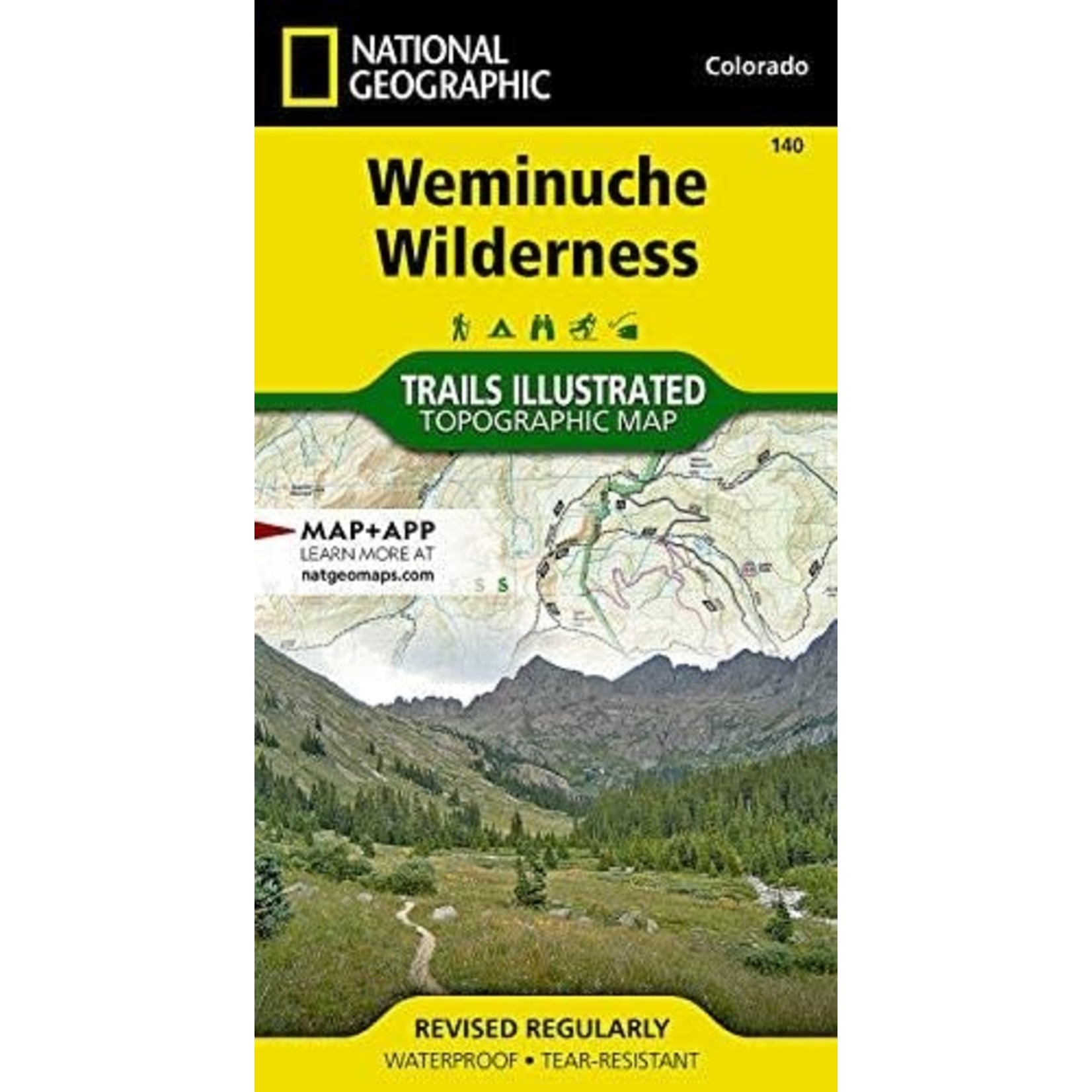 National Geographic Maps National Geographic Weminuche Wilderness Colorado 140