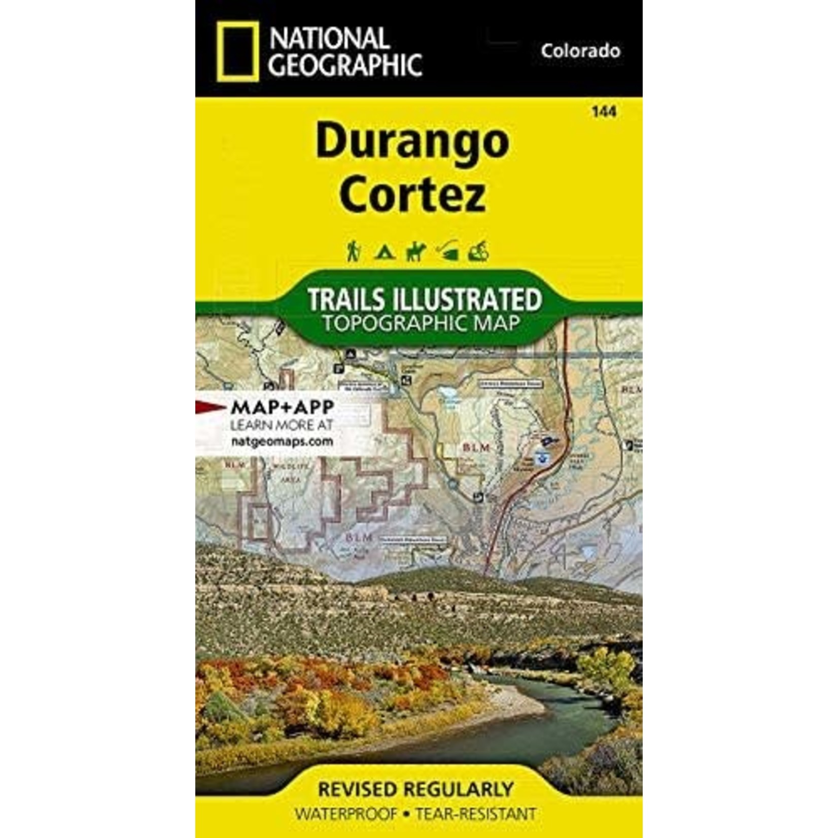 National Geographic Maps National Geographic Durango / Cortez Colorado #144