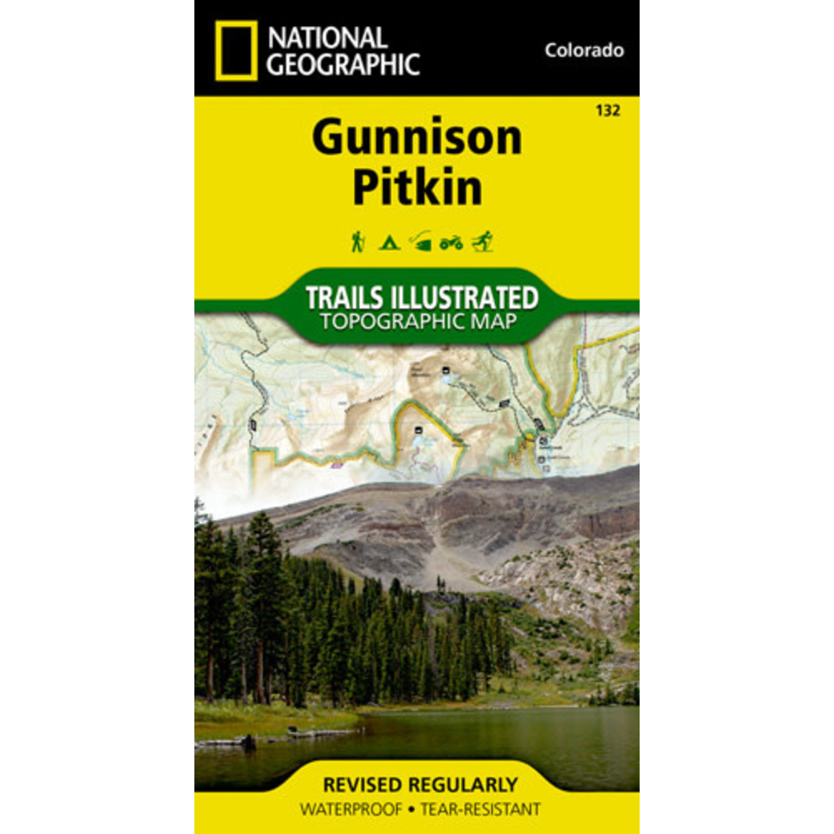 National Geographic Maps National Geographic Gunnison Pitkin Colorado #132