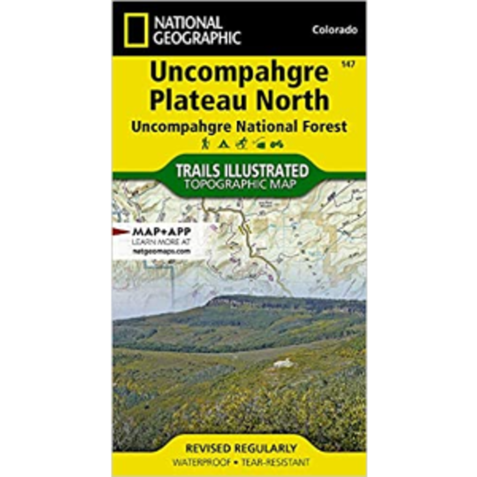 National Geographic Maps National Geographic Uncompahgre Plateau North Colorado #147