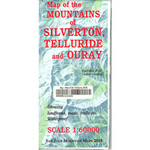 Map of the Mountains of Silverton, Telluride and Ouray