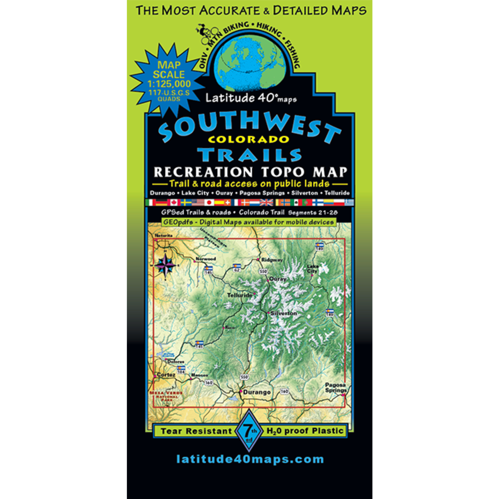 Latitude 40 Maps Latitude 40 Southwest trails 7th edition