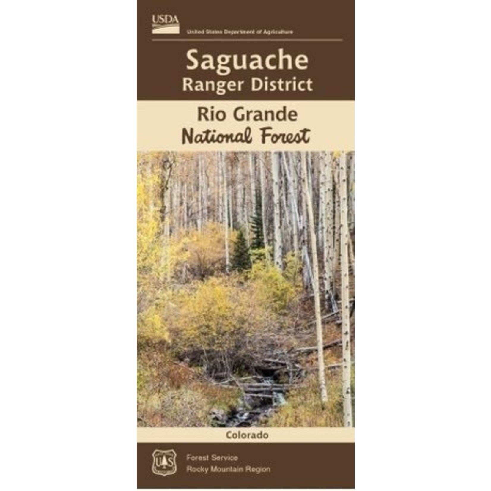 USGS Rio Grande National Forest Map - Saguache Colorado 2021