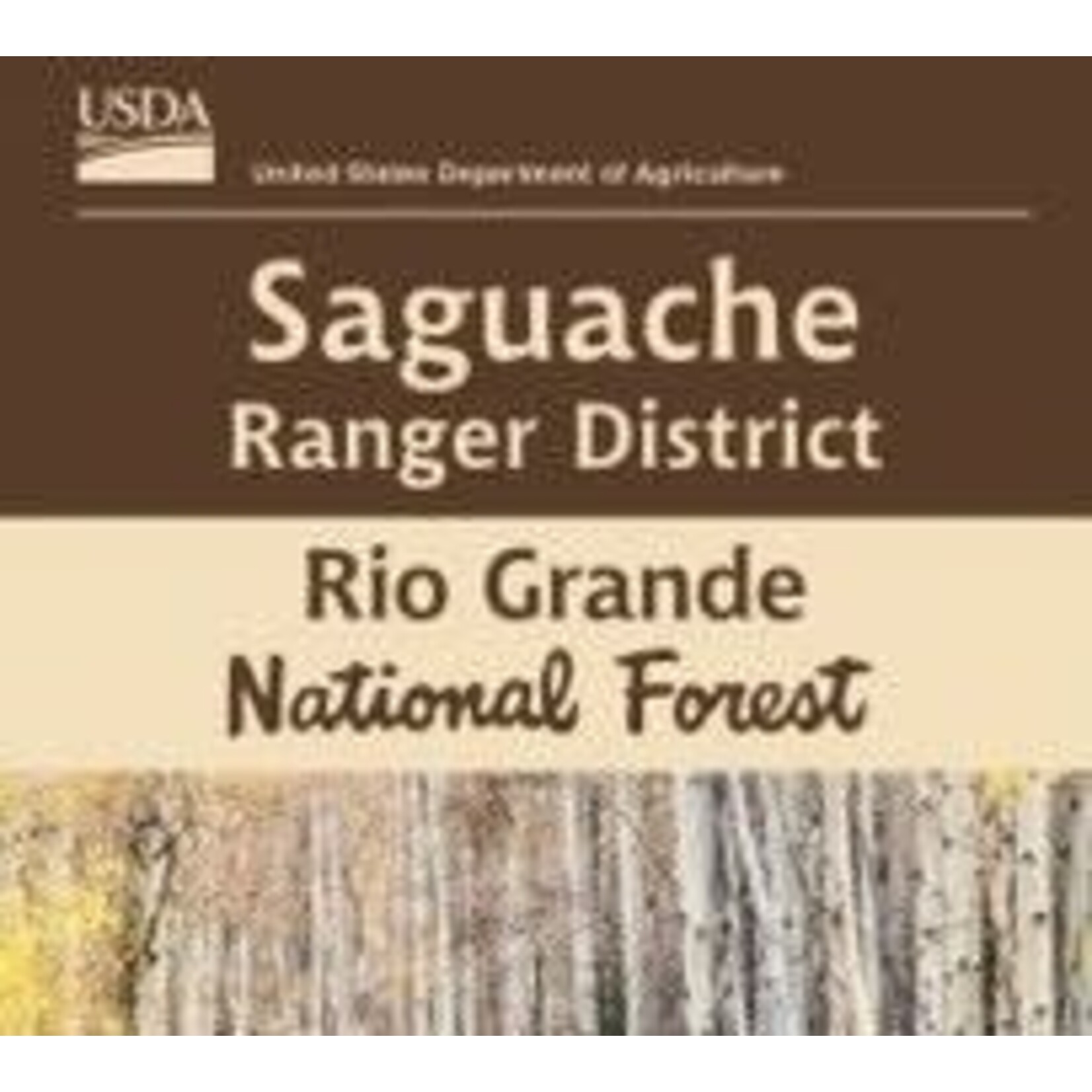USGS Rio Grande National Forest Map - Saguache Colorado 2021