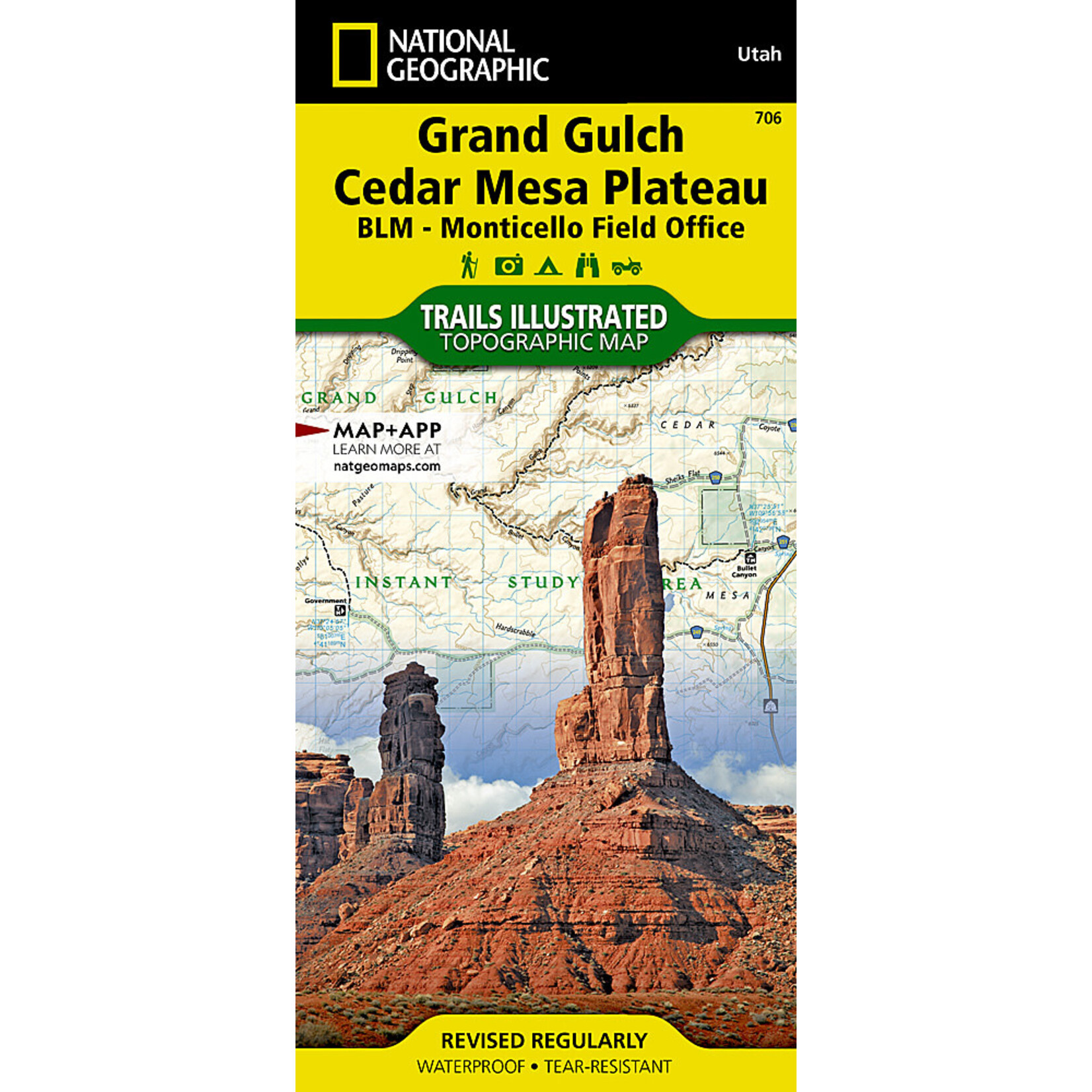 National Geographic Maps National Geographic Grand Gulch Cedar Mesa #706