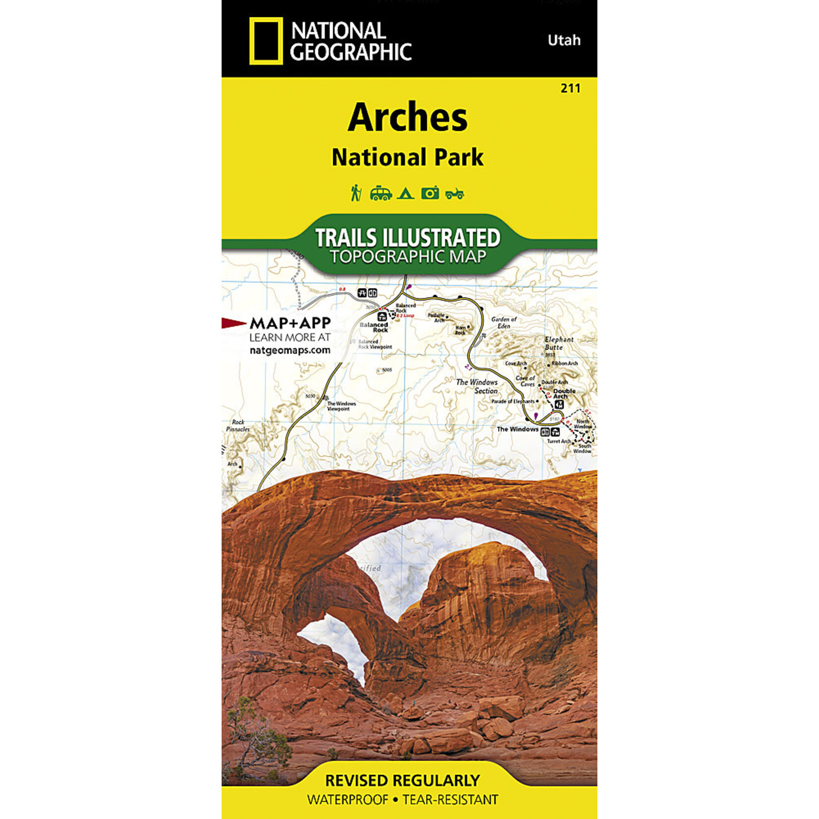 National Geographic Maps National Geographic Arches NP #211