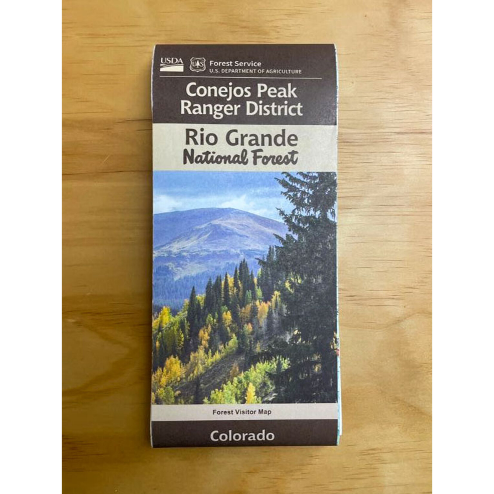 U.S. Forest Service Rio Grande Conejos Peak RD National Forest Map 2023