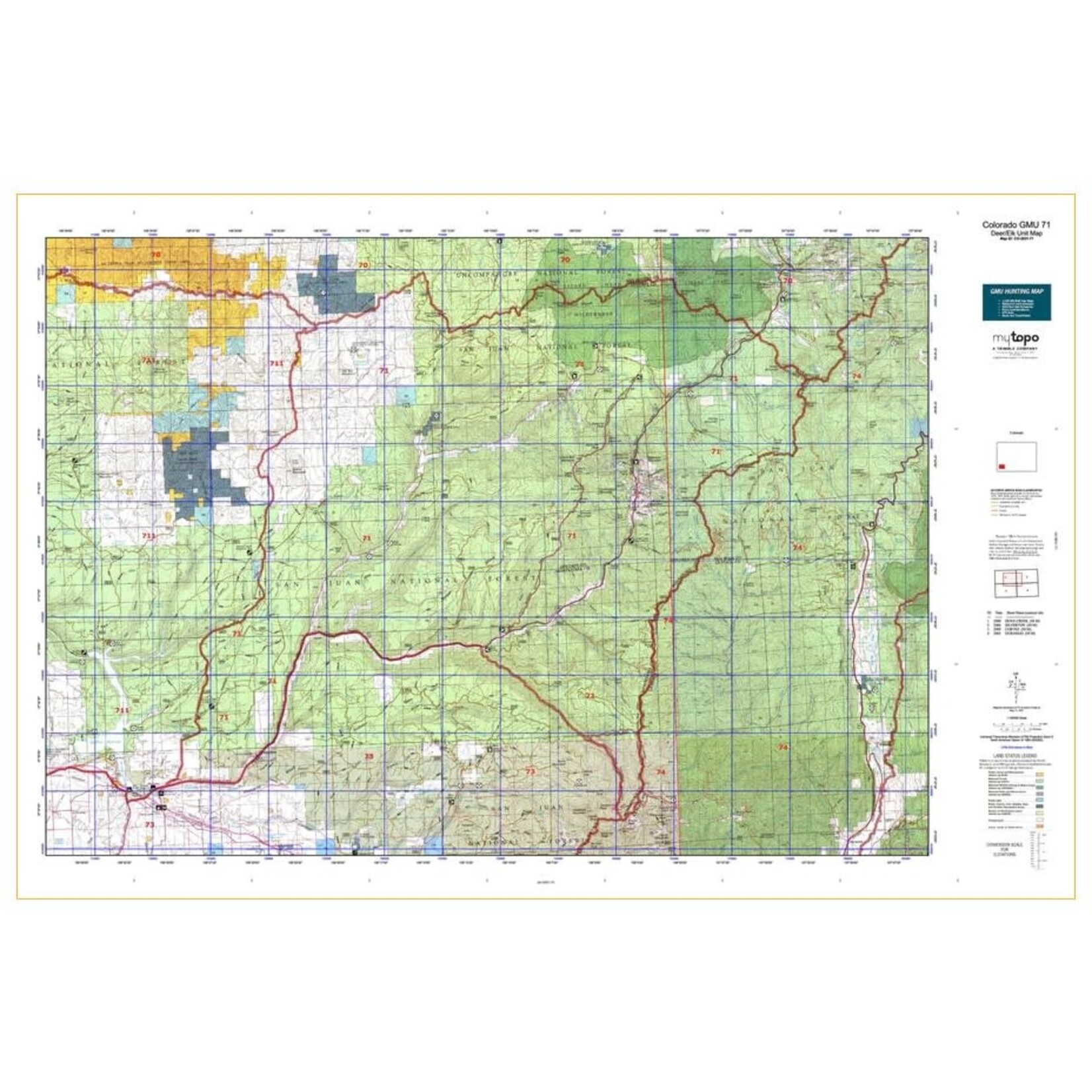 Colorado GMU 71 Map