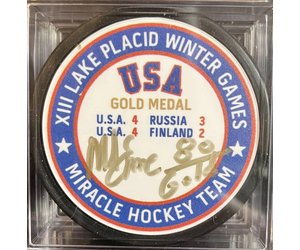 1980 Miracle on Ice 3D Textured Celebration Puck