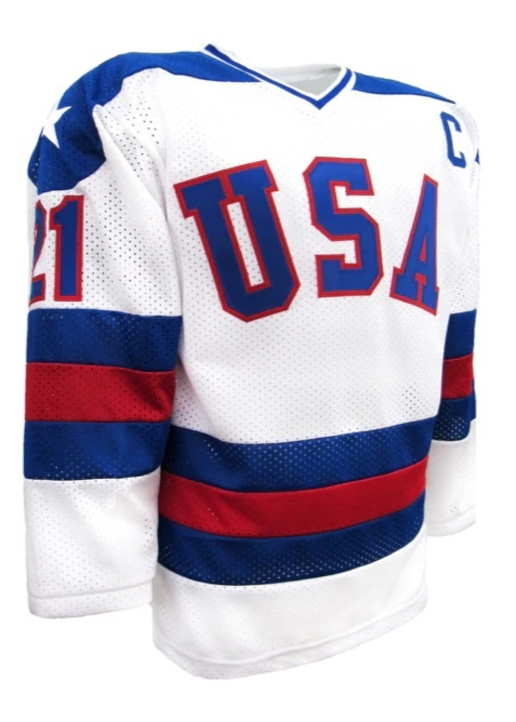 Mike Eruzione #21 USA Hockey Jersey