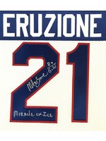 Eruzione Signed 1980 Miracle on Ice Home Jersey