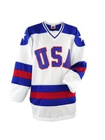 MyPartyShirt Mike Eruzione #21 Team USA White Hockey Jersey Miracle on Ice Captain C Movie