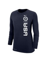 USOC Women's Vertical USA Long Sleeve T