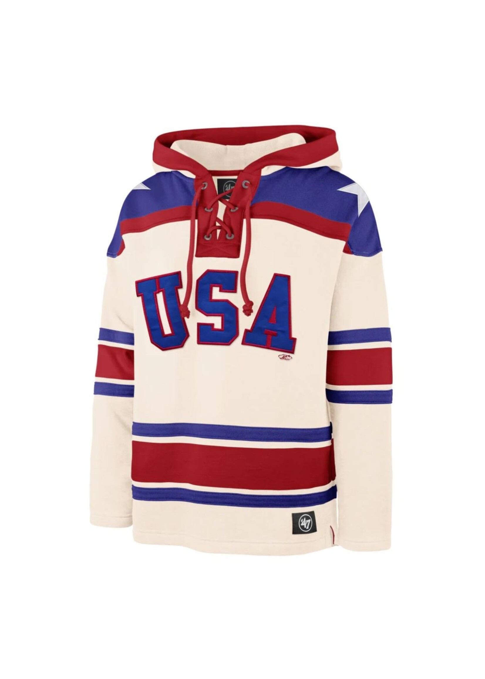 47 Brand USA Hockey Superior Lacer Hooded Sweatshirt