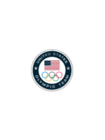 Navy Rim Round USOC Olympic Pin