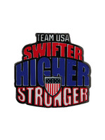 Swifter Higher Stronger Team USA Pin